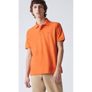 Lacoste Polo Shirt Orange Devanlay Golf Preppy Short Sleeves Mens‎ size 7 US 2XL